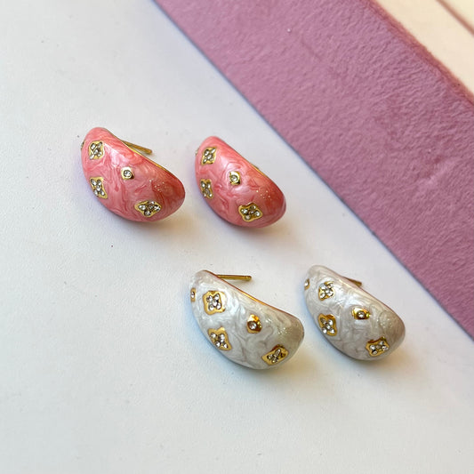 Doris Colourfull Enamel Earrings