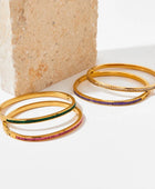 Cliva Diamond Gold Cuffs