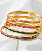 Cliva Diamond Gold Cuffs