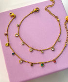 Parisia Heart Charms Dainty Bracelet