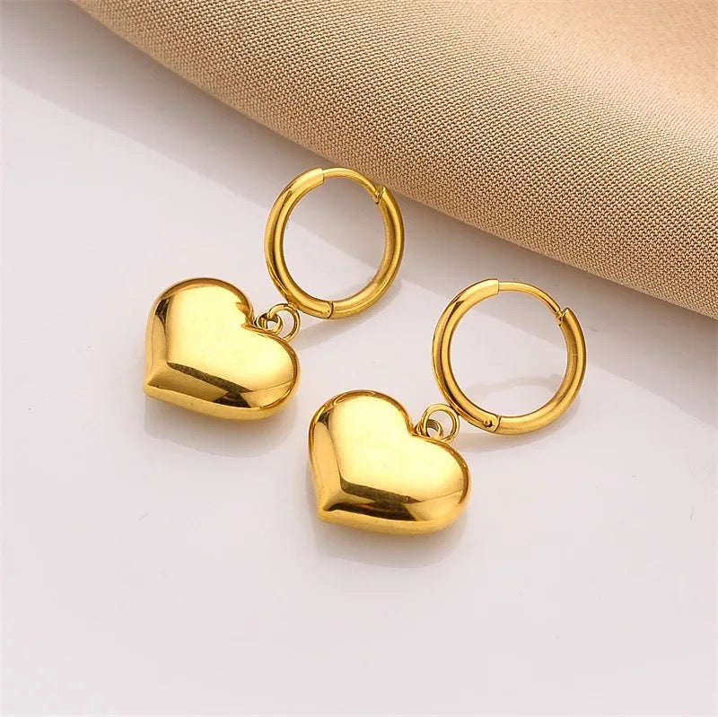 Reshi Hanging Heart Earrings