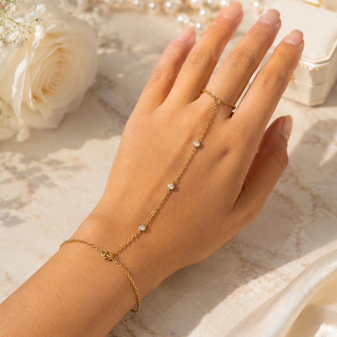 Angina Dainty Diamond Handchain