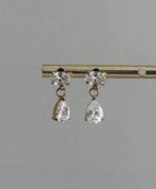 Celia Dainty Oval Drop Earrings