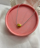 Silivery Gold Heart Necklace