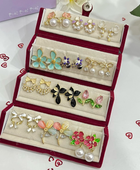 Rushi Combo of 12 Pairs Modern Earrings with Box
