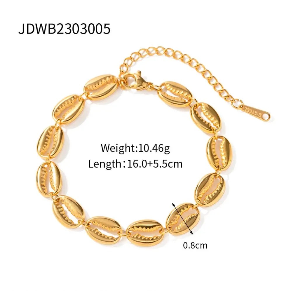 Melissa Gold Shell Bracelet