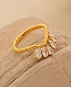 Crowny Diamond Gold Ring✨