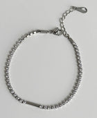 Genelia Silver and Golden Tennis Bracelet/Anklet