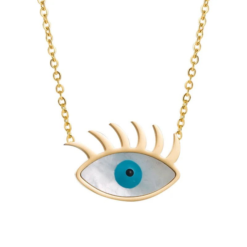 Eyelash Gold Necklace