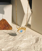 Eyelash Gold Necklace