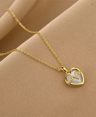 Heartbeat White Gold Necklace