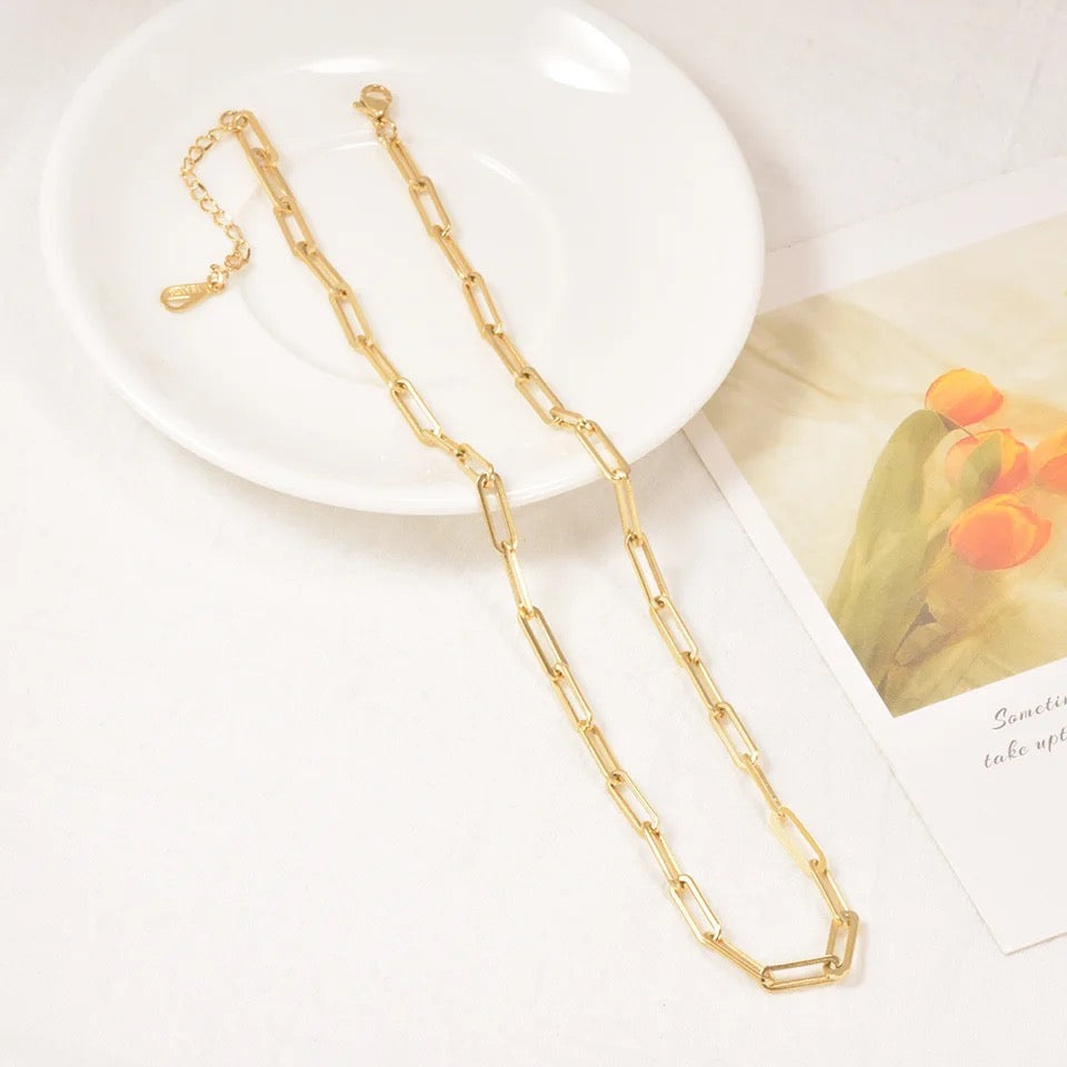 Clipped Linked Necklace