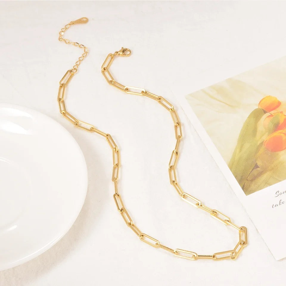 Clipped Linked Necklace