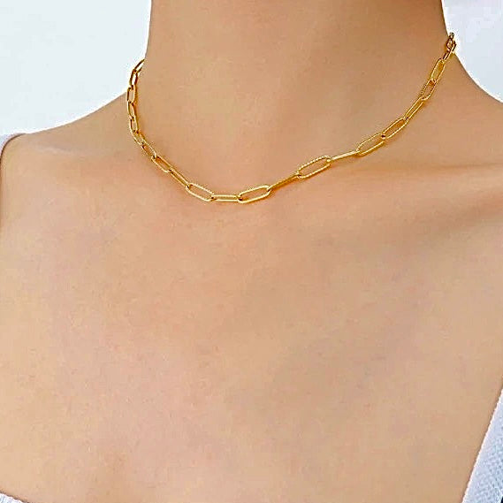 Clipped Linked Necklace