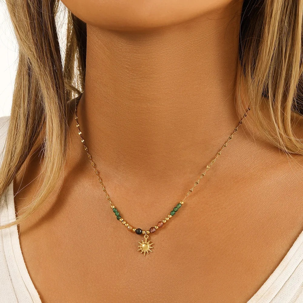 Grena Sunray Gold Necklace