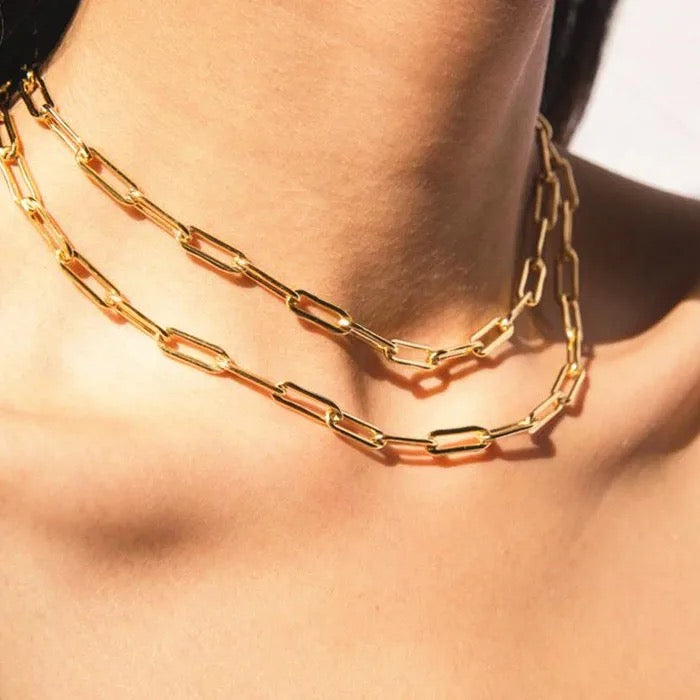 Clipped Linked Necklace