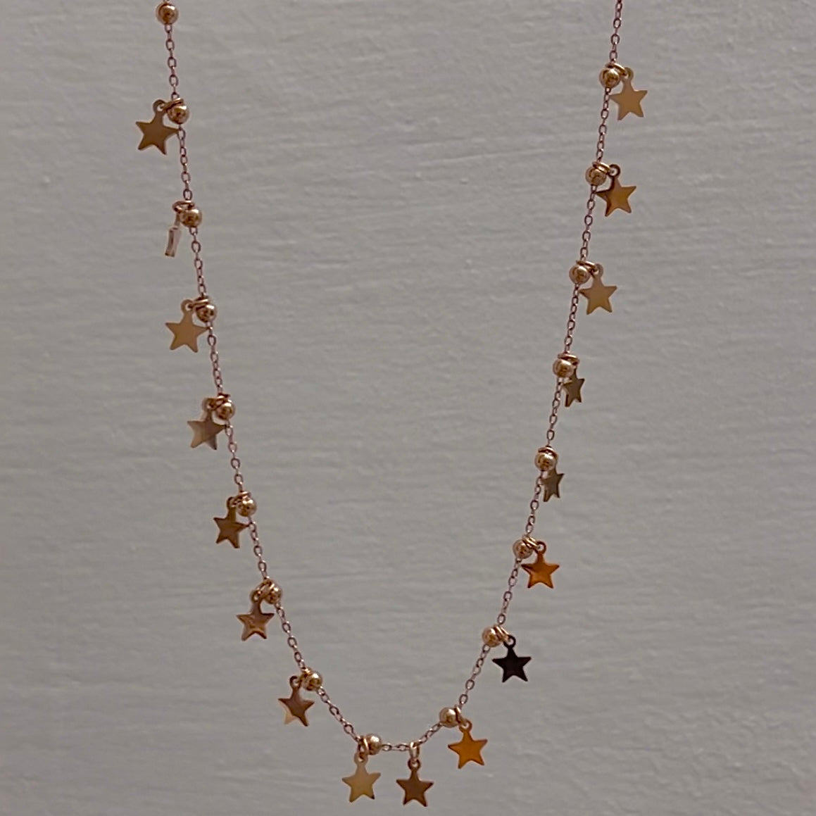 Trinklets Star Charm Rosegold Necklace