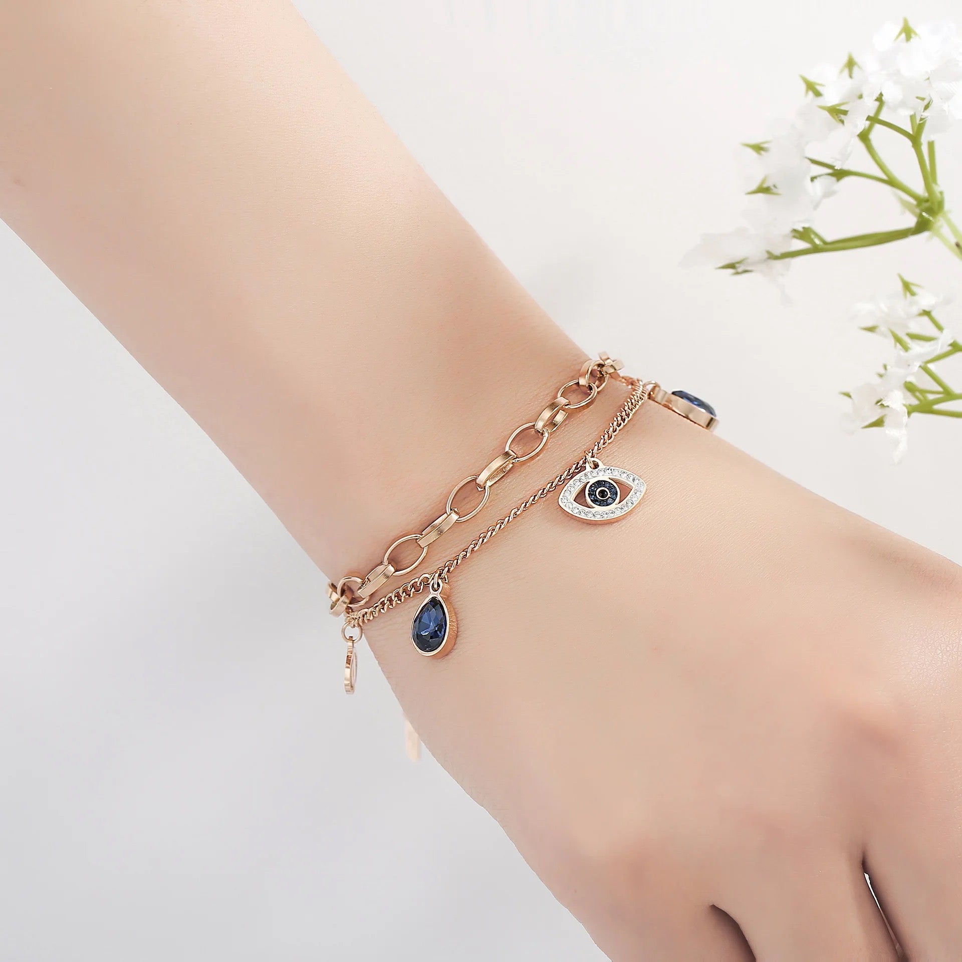 Evil Eye Blue Stone Bracelets