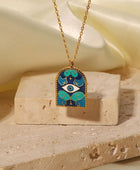 Vintage Evil Eye Temple Necklace