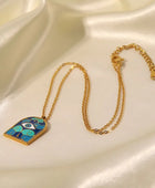 Vintage Evil Eye Temple Necklace