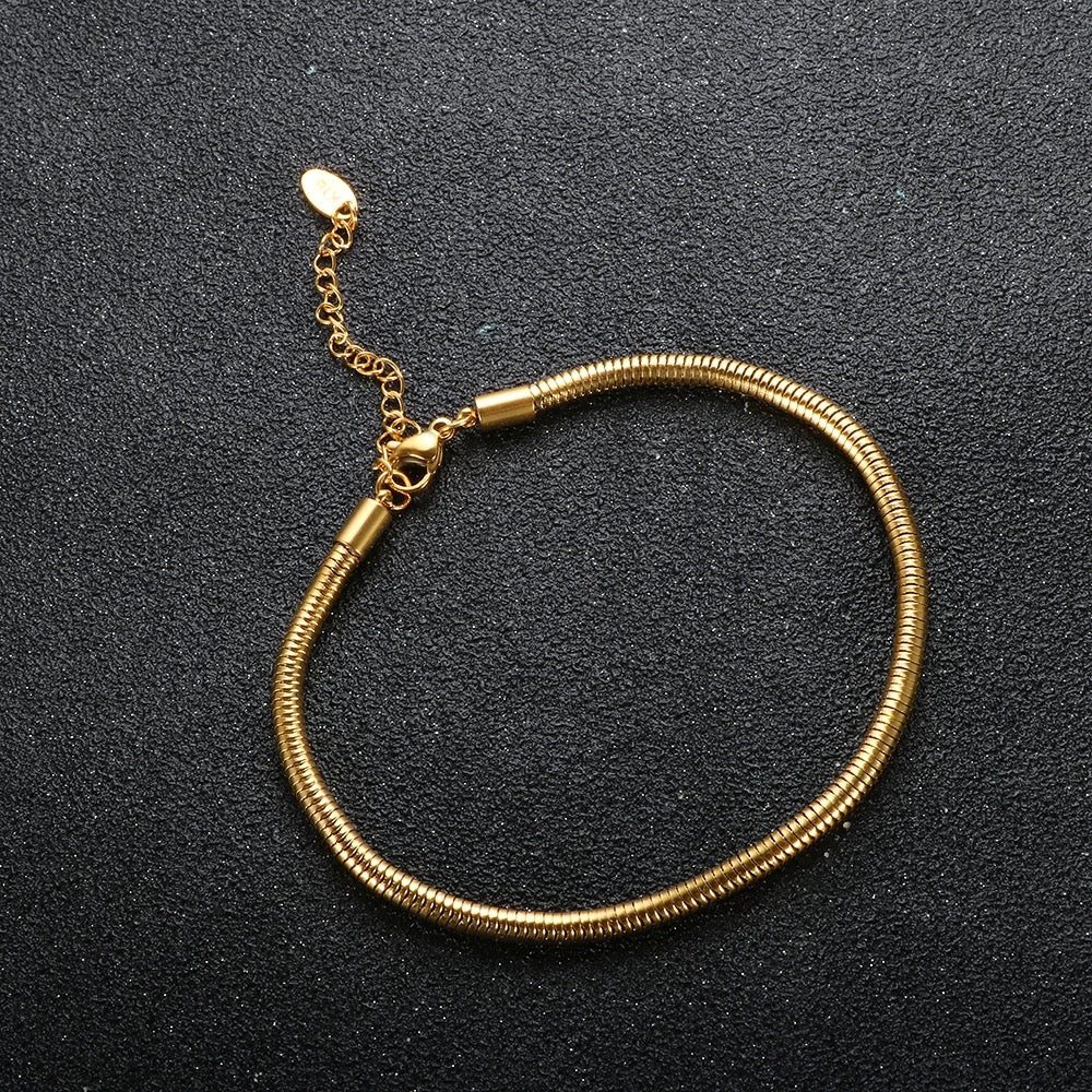 Viper Thick Gold Bracelet