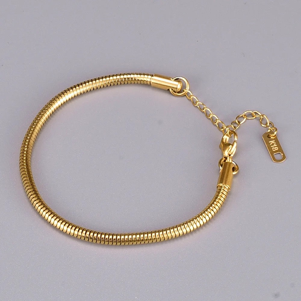 Viper Thick Gold Bracelet
