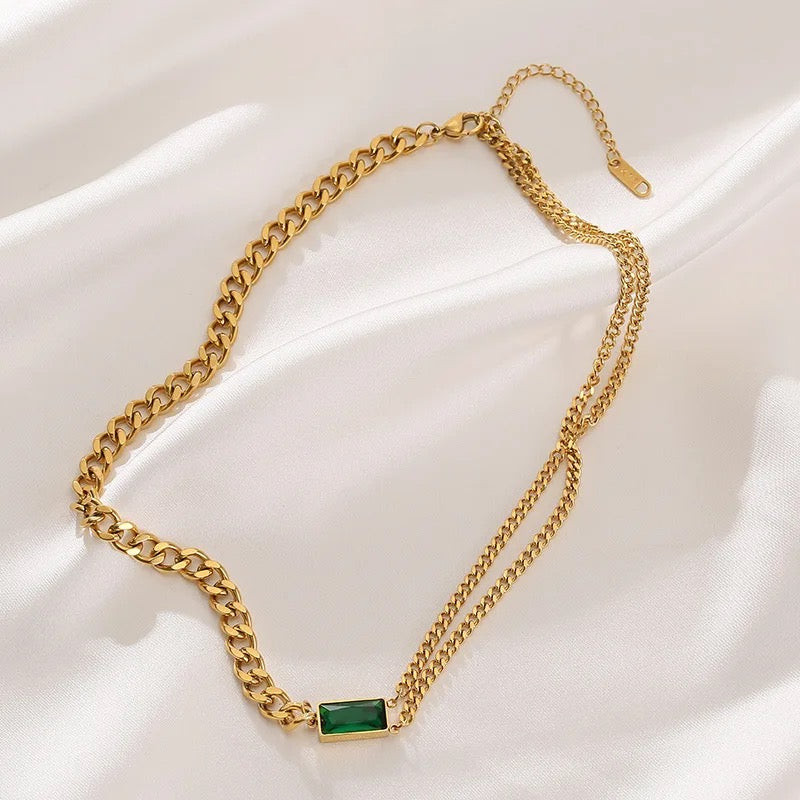 Maueve Green Emerald Necklace