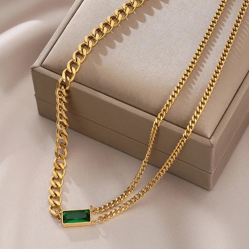 Maueve Green Emerald Necklace