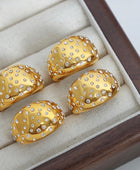 Cluia Disco Diamond Gold Ring