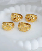 Cluia Disco Diamond Gold Ring