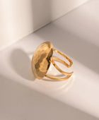 Fulia Textured Gold Ring