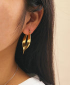 Curvy Shavy Gold Hoops