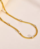 Gravel Herringbone Necklaces