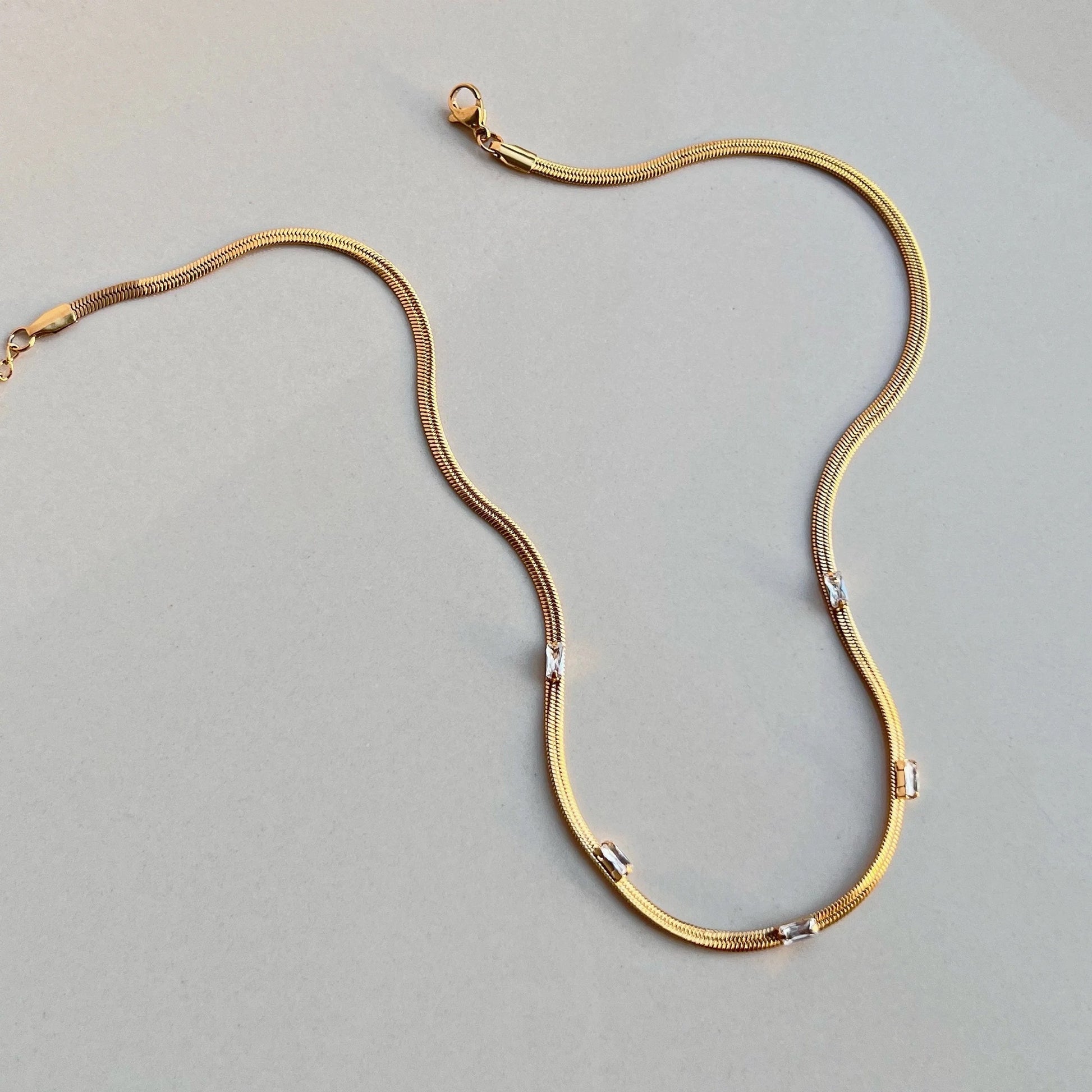 Gravel Herringbone Necklaces