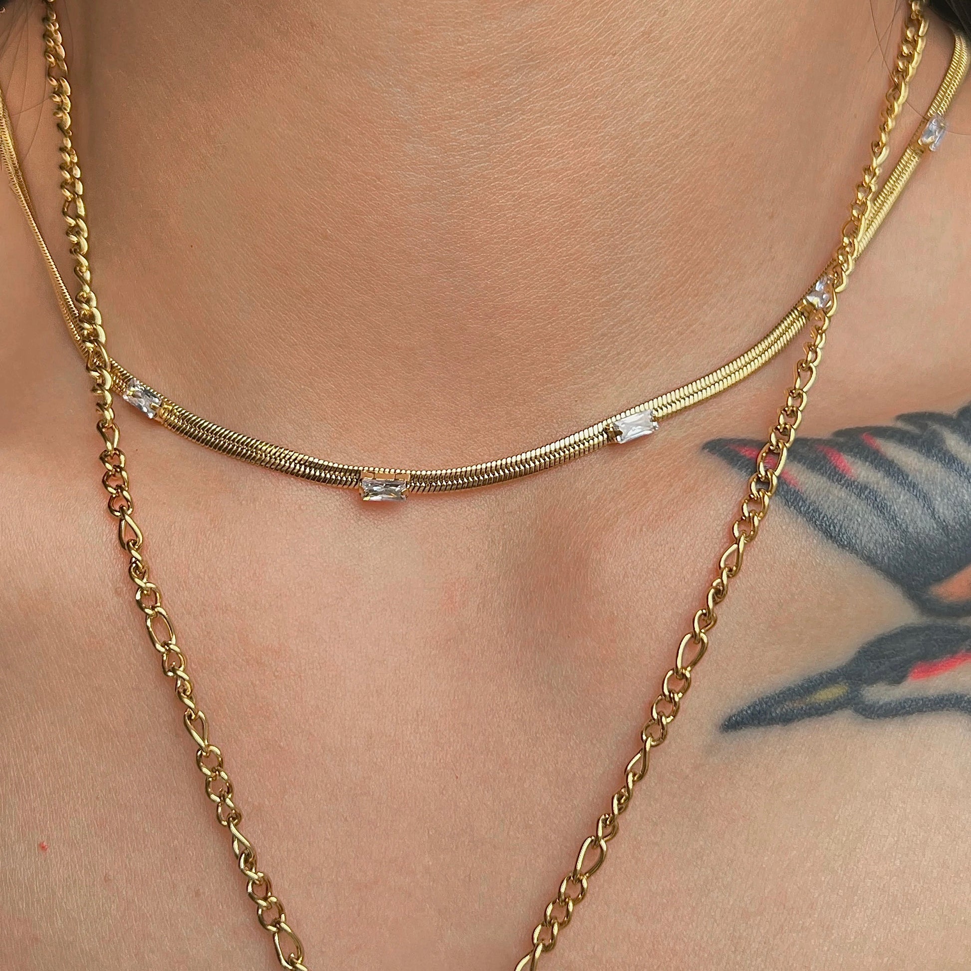 Gravel Herringbone Necklaces