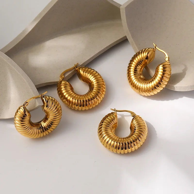 Parsia Gold Hoops