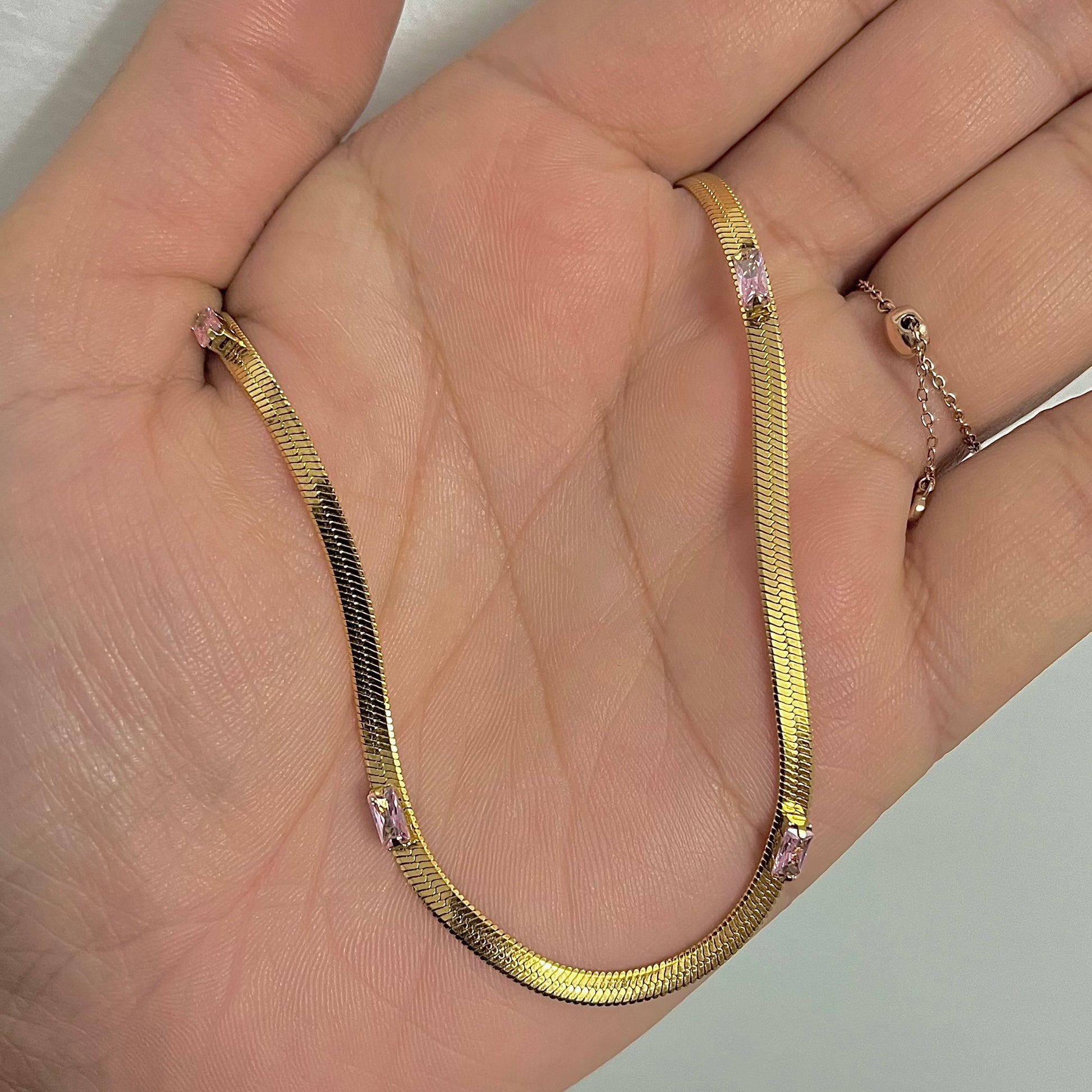 Gravel Herringbone Necklaces