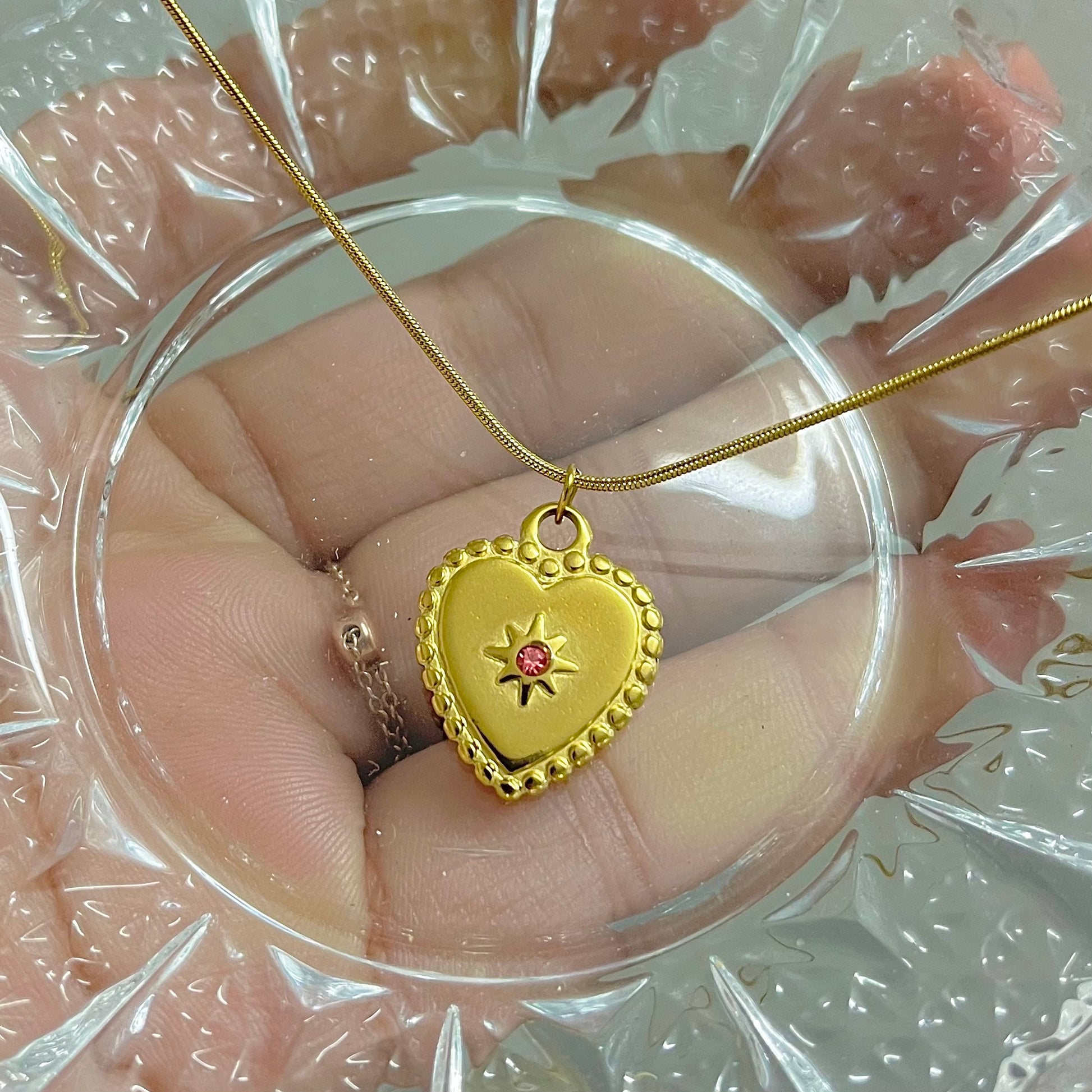 Marigold Heart Necklace