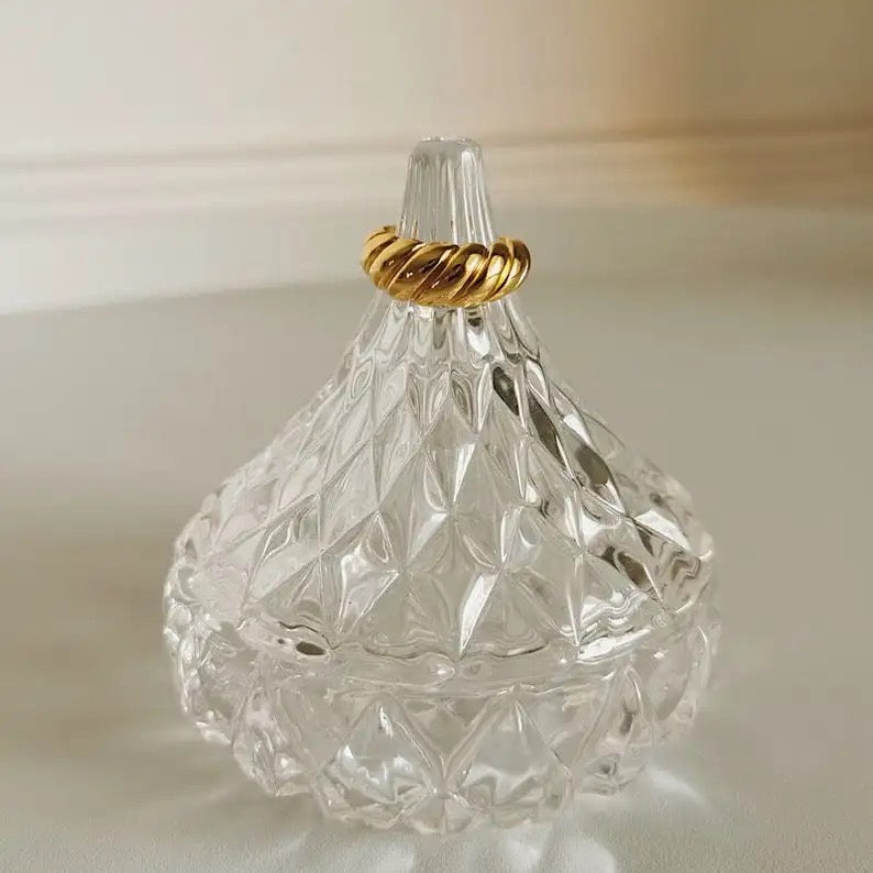 Crossiant Gold Ring