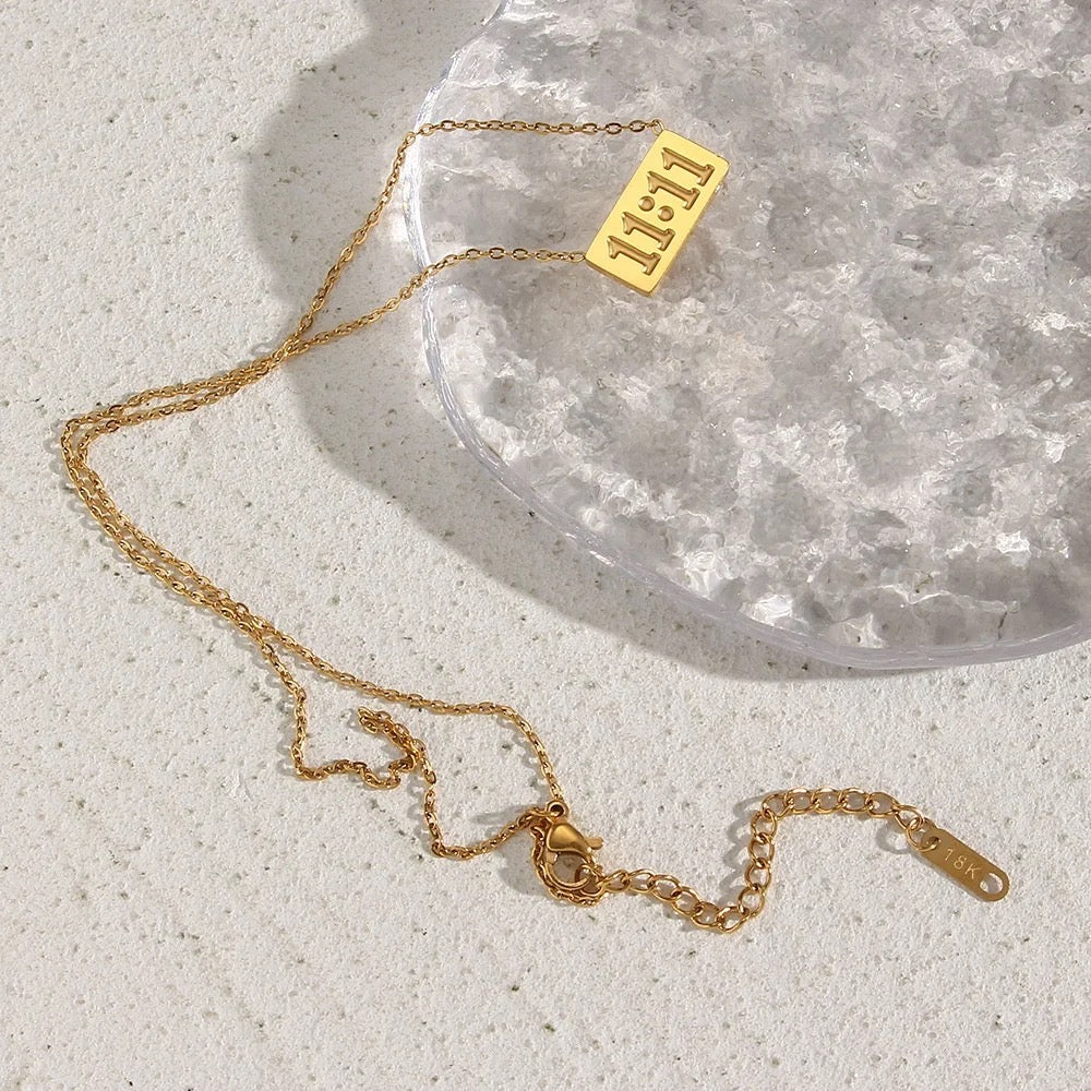 11:11 Gold Necklace