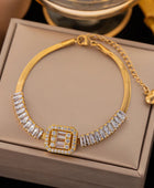 Brigetta Tenis Gold Bracelet
