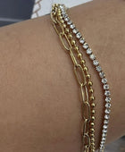 Chic Layered Diamond Bracelet