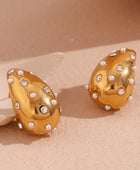 Pearl Diamond Bottega Earrings