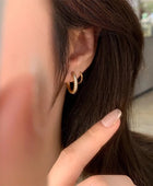 Dual Sleek Diamond Twisted Earrings✨