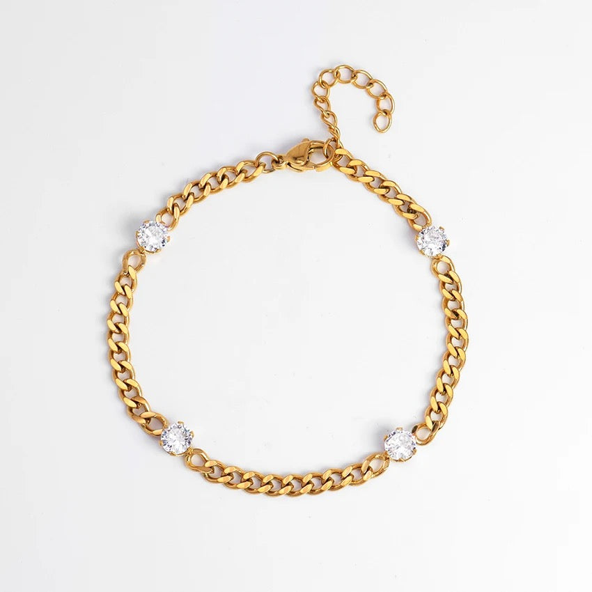 Aekia Diamond Chain Bracelet