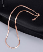Herringbone Rosegold Necklace