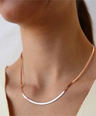 Herringbone Rosegold Necklace