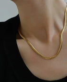 Almon Linked Gold Necklace✨