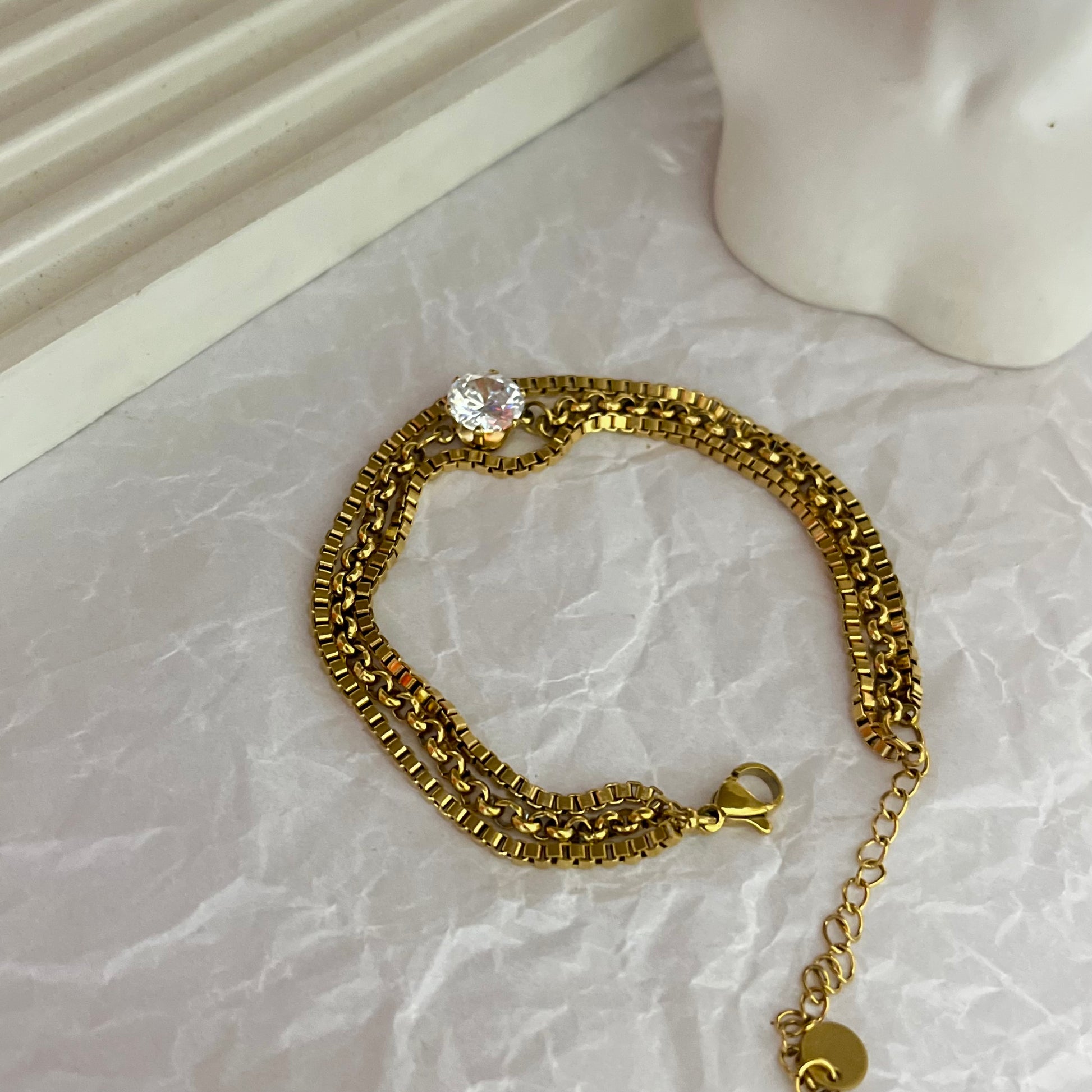 Jawi Diamond Gold Bracelet