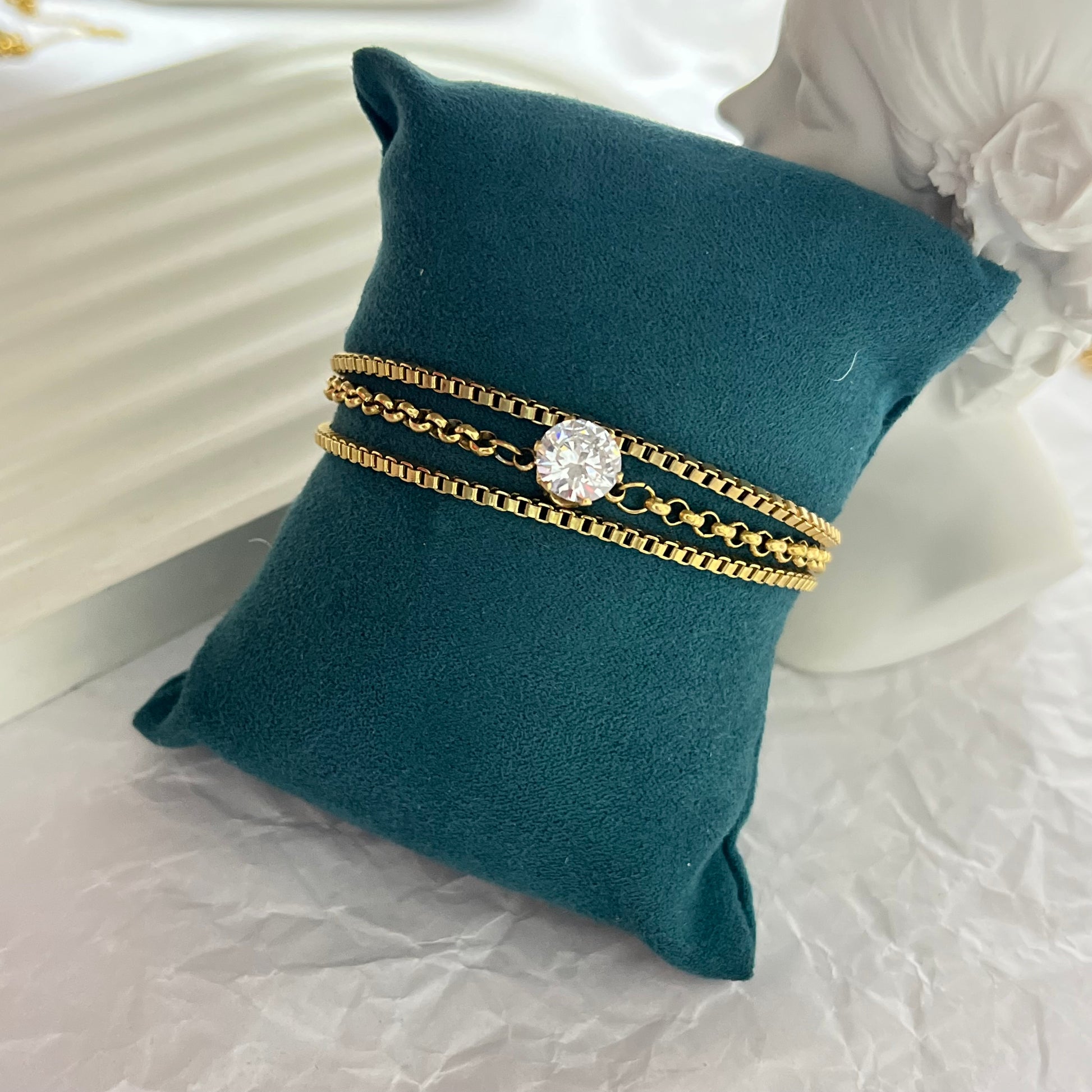 Jawi Diamond Gold Bracelet